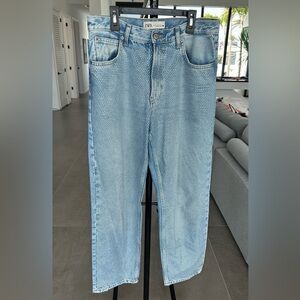 Zara Light Blue Denim with rhinestones